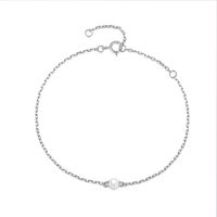 Simple Style Solid Color Sterling Silver Plating Bracelets main image 3