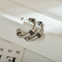 1 Pair Modern Style Round Polishing Stoving Varnish Inlay Stainless Steel Zircon Earrings sku image 2