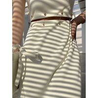 Simple Style Solid Color Maxi Dresses Polyester Hollow Out Regular Dress Midi Dress Dresses main image 5