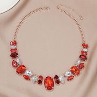 Vintage Style Oval Water Droplets Arylic Women's Necklace main image 4