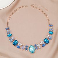 Vintage Style Oval Water Droplets Arylic Women's Necklace main image 3