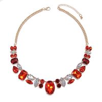 Vintage Style Oval Water Droplets Arylic Women's Necklace sku image 2