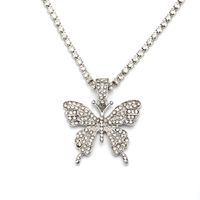 Casual Butterfly Alloy Plating Inlay Artificial Gemstones Women's Necklace sku image 5