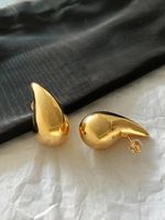 1 Pair Simple Style Water Droplets Plating Metal 18k Gold Plated Ear Studs sku image 5