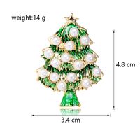 Cute Christmas Tree Alloy Inlay Artificial Pearls Unisex Brooches main image 5