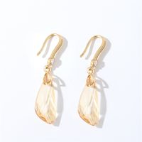 1 Pair Casual Elegant Modern Style Geometric Heart Shape Flower Copper Zircon Gold Plated Drop Earrings sku image 23