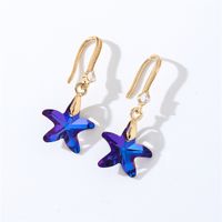 1 Pair Casual Elegant Modern Style Geometric Heart Shape Flower Copper Zircon Gold Plated Drop Earrings sku image 26