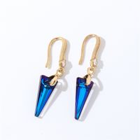 1 Pair Casual Elegant Modern Style Geometric Heart Shape Flower Copper Zircon Gold Plated Drop Earrings sku image 30