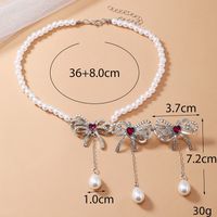 Luxurious Solid Color Alloy Plating Inlay Rhinestones Silver Plated Women's Jewelry Set main image 4