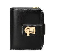 Women's Solid Color Pu Leather Buckle Coin Purses sku image 4
