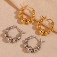 1 Pair Basic Classic Style Geometric Plating Stainless Steel 18k Gold Plated Earrings main image 1