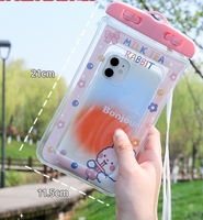 Cute Cartoon Waterproof Plastic Phone Pouch 1 Piece sku image 14