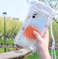 Cute Cartoon Waterproof Plastic Phone Pouch 1 Piece sku image 15