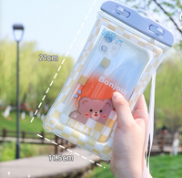 Cute Cartoon Waterproof Plastic Phone Pouch 1 Piece sku image 17