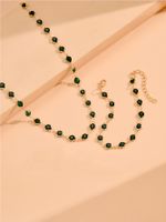 Wholesale Jewelry Simple Style Round Alloy Rhinestones Inlay Bracelets Necklace main image 10