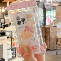 Cute Cartoon Waterproof Plastic Phone Pouch 1 Piece sku image 29