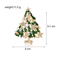 Novedad Árbol De Navidad Aleación Embutido Diamantes De Imitación Unisexo Broches main image 5