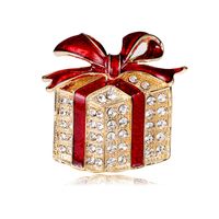 Style Classique Boîte Alliage Incruster Strass Unisexe Broches sku image 1