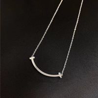 Korean Style Smiley Face Stainless Steel Necklace main image 4