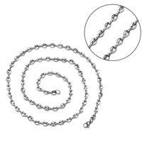 Basic Einfarbig Rostfreier Stahl Unisex Halskette main image 3