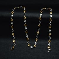 Basic Einfarbig Rostfreier Stahl Unisex Halskette main image 2