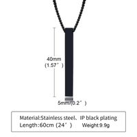 304 Stainless Steel Simple Style Plating Three-dimensional Cross Pendant Necklace main image 9