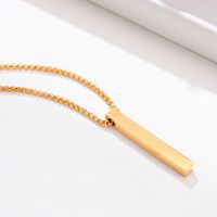 304 Stainless Steel Simple Style Plating Three-dimensional Cross Pendant Necklace main image 8