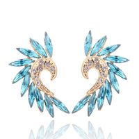1 Pair Vintage Style Colorful Plating Inlay Alloy Rhinestones Zircon Gold Plated Ear Studs main image 3