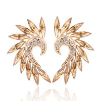 1 Pair Vintage Style Colorful Plating Inlay Alloy Rhinestones Zircon Gold Plated Ear Studs main image 5