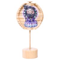 Wooden Color Rotating Lollipop Young Children Early Education Cognitive Creative Toys sku image 4