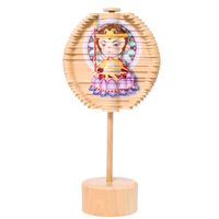 Wooden Color Rotating Lollipop Young Children Early Education Cognitive Creative Toys sku image 2