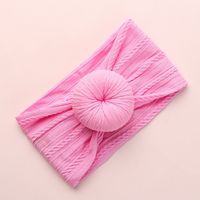 Casual Solid Color Bow Knot Nylon Sewing Hair Band sku image 5