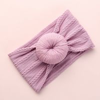 Casual Solid Color Bow Knot Nylon Sewing Hair Band sku image 6