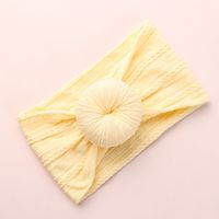 Casual Solid Color Bow Knot Nylon Sewing Hair Band sku image 10