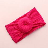 Casual Solid Color Bow Knot Nylon Sewing Hair Band sku image 12