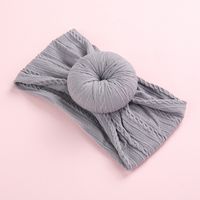 Casual Solid Color Bow Knot Nylon Sewing Hair Band sku image 14