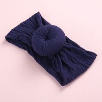 Casual Solid Color Bow Knot Nylon Sewing Hair Band sku image 18