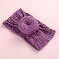 Casual Solid Color Bow Knot Nylon Sewing Hair Band sku image 19
