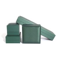 Simple Style Solid Color PU Leather Jewelry Boxes main image 4