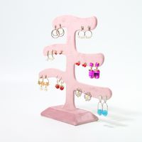 Elegant Modern Style Tree Velvet Flannel Jewelry Display Jewelry Rack main image 3