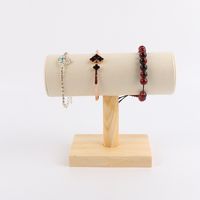 Simple Style Solid Color Solid Wood Patchwork Jewelry Rack sku image 2
