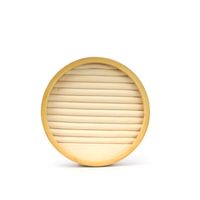 Simple Style Round Bamboo Wood Patchwork Jewelry Rack sku image 4