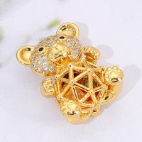 Simple Style Classic Style Animal Copper Plating Inlay Zircon 18k Gold Plated Jewelry Accessories main image 2