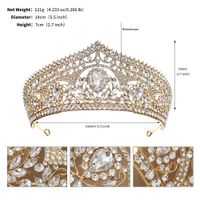 Lady Bridal Shiny Crown Alloy Diamond Crown sku image 1