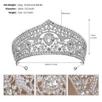 Lady Bridal Shiny Crown Alloy Diamond Crown sku image 5