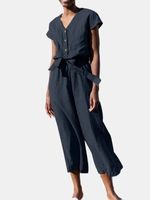 Women's Daily Casual Solid Color Ankle-length Jumpsuits main image 4