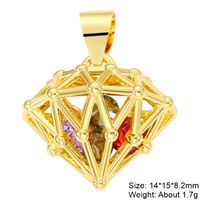 Simple Style Classic Style Animal Copper Plating Inlay Zircon 18k Gold Plated Jewelry Accessories sku image 6