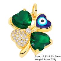 Simple Style Classic Style Animal Copper Plating Inlay Zircon 18k Gold Plated Jewelry Accessories sku image 3
