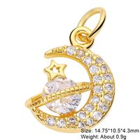 Simple Style Classic Style Animal Copper Plating Inlay Zircon 18k Gold Plated Jewelry Accessories sku image 1