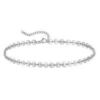Vacation Heart Shape Stainless Steel Women's Anklet sku image 2
